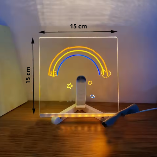 Tableau de notes LED avec veilleuse colorée