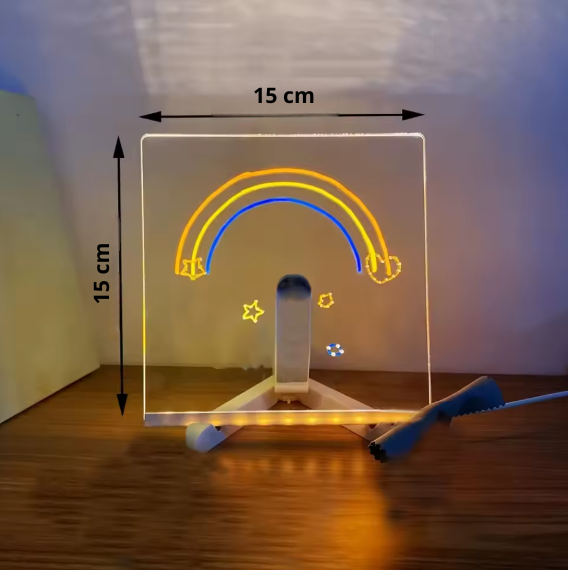 Tableau de notes LED avec veilleuse colorée